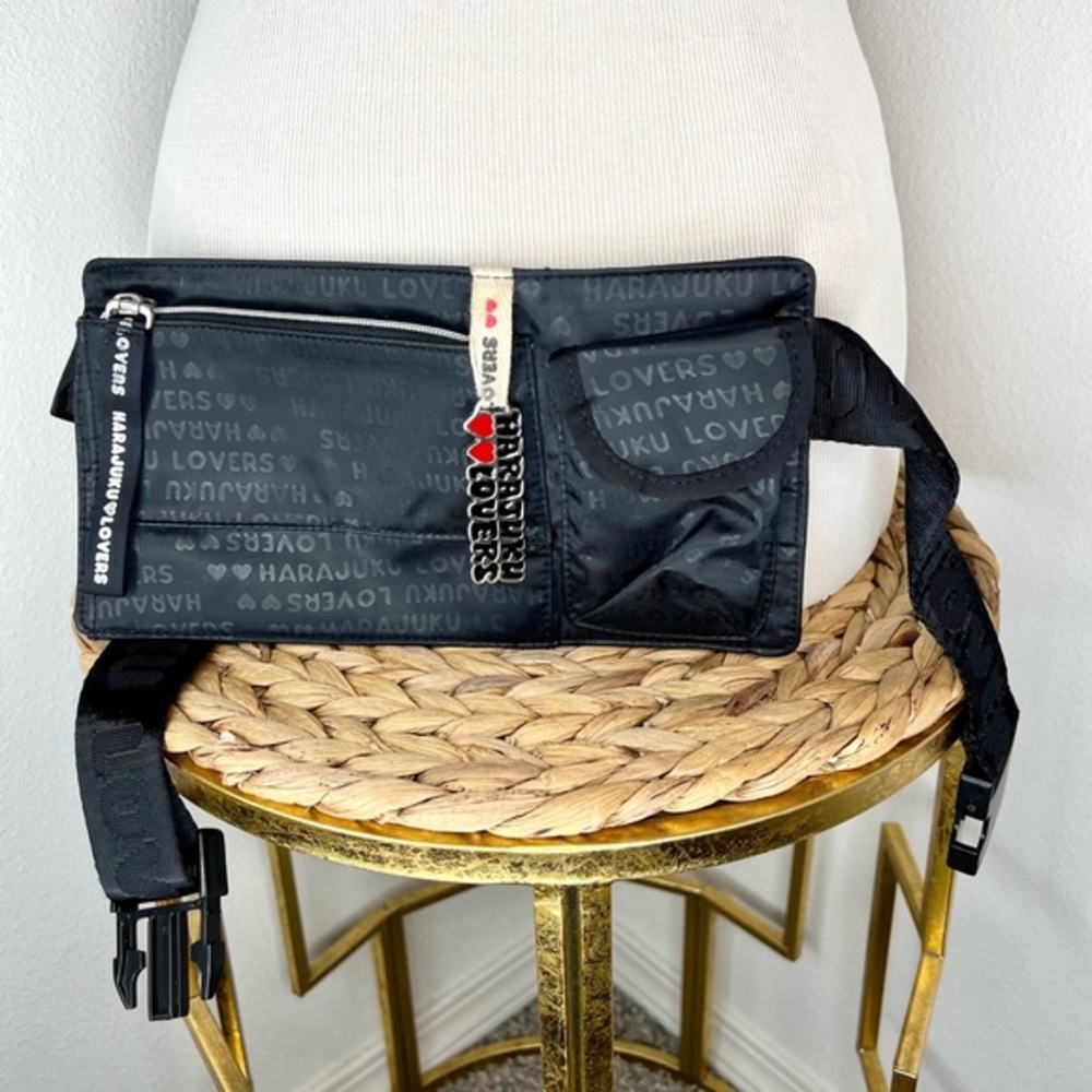 Harajuku Lovers Black Belt Bag Fanny Pack